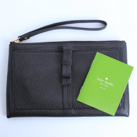 kate spade Black Leather Wallet Wristlet NWOT - Picture 13 of 13